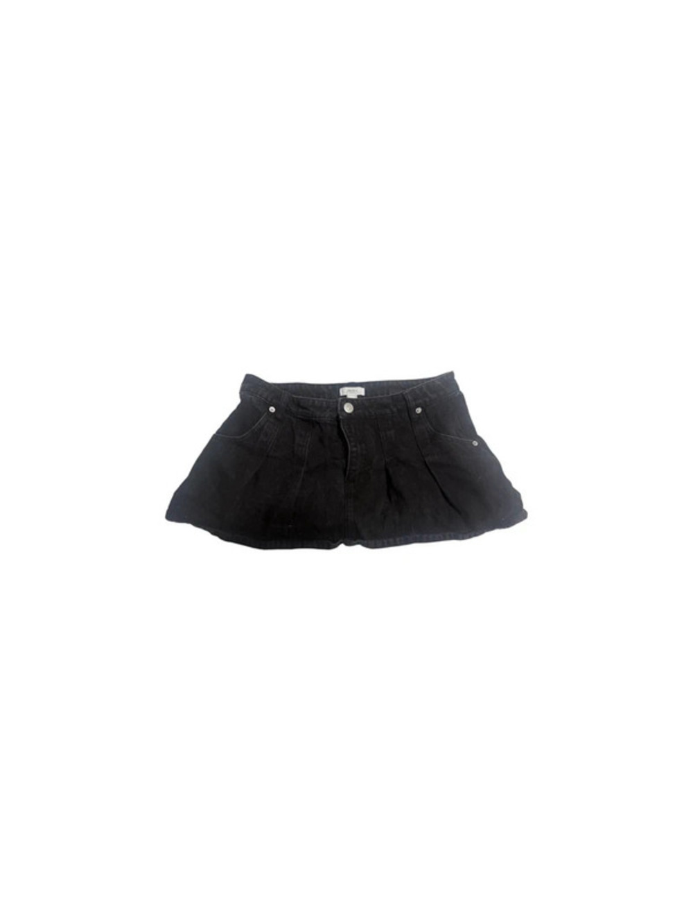 Black Jean mini skirt